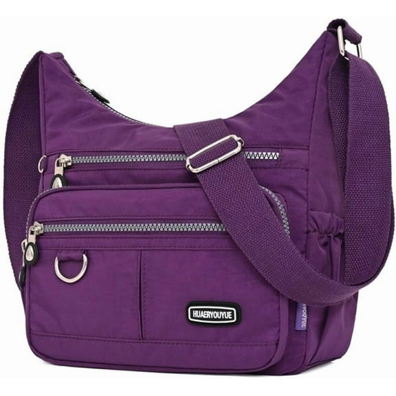 Crossbody Bag for Women Multi Pocket Shoulder Handbags Purse Waterproof Nylon Messenger Bag Ladies Travel Bag
