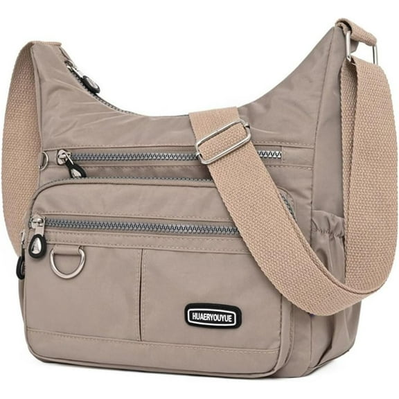 Crossbody Bag for Women Multi Pocket Shoulder Handbags Purse Waterproof Nylon Messenger Bag Ladies Travel Bag