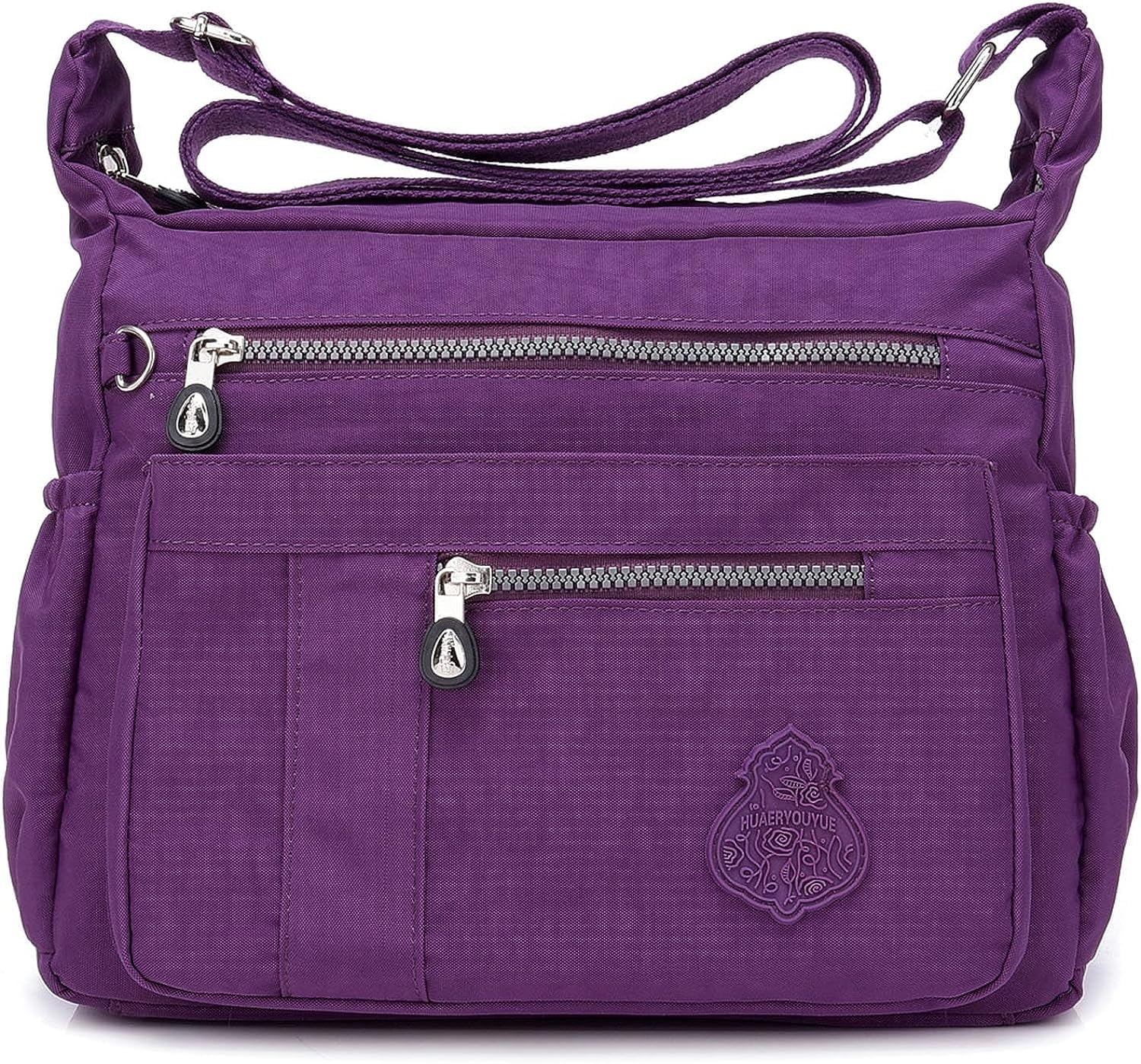Crossbody Bag for Women, Multi Pockets Waterproof Nylon Shoulder Handbag,Crossbody Purse,Lightweight Pocketbooks