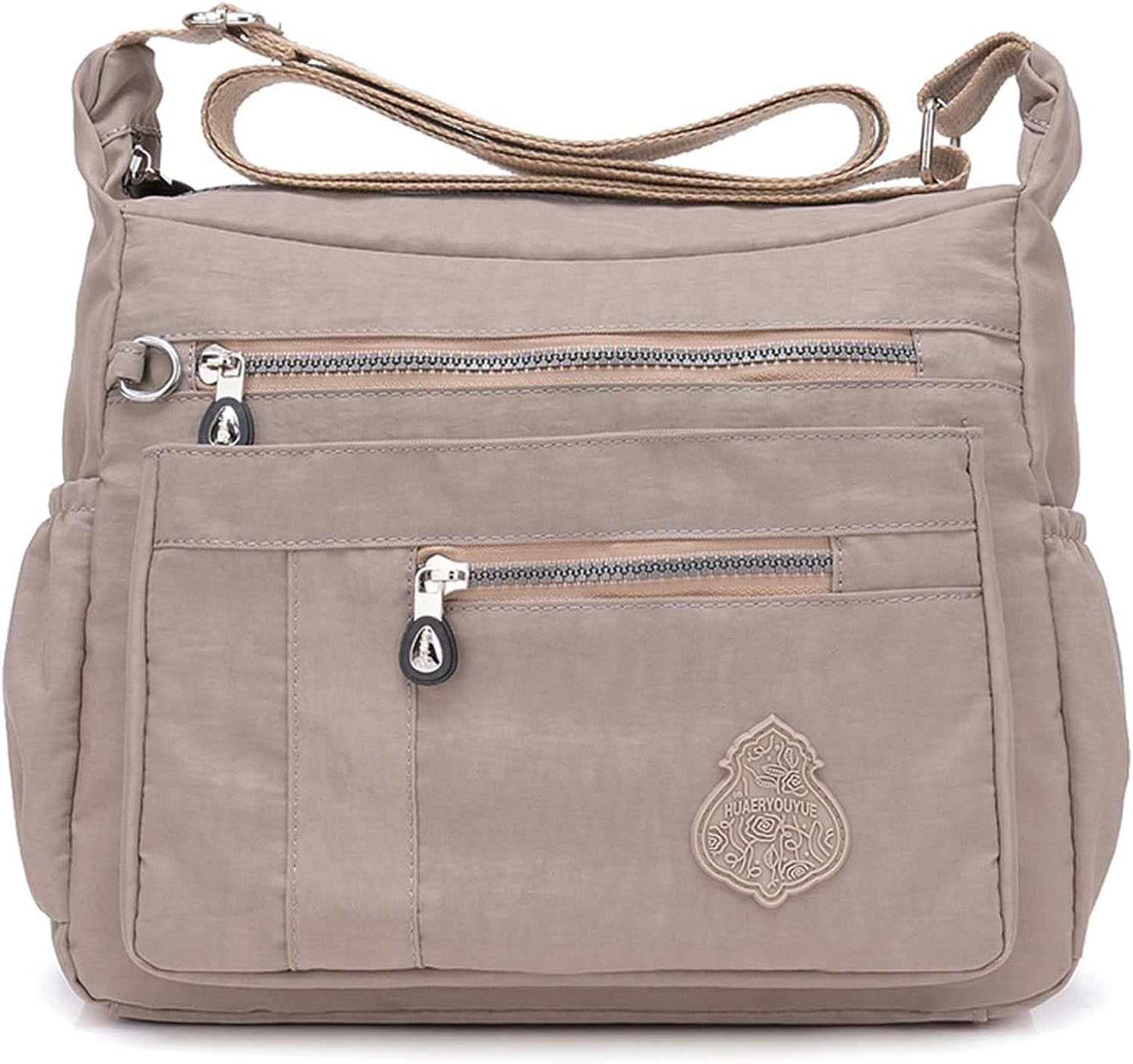 Crossbody Bag for Women, Multi Pockets Waterproof Nylon Shoulder Handbag,Crossbody Purse,Lightweight Pocketbooks