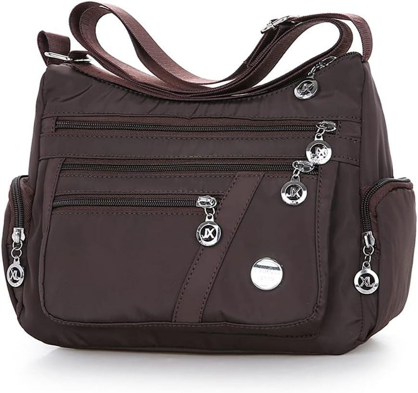 Crossbody Bag for Women Nylon Shoulder Purse Roomy Multiple Pockets Bag Large Capacity Messenger Satchel