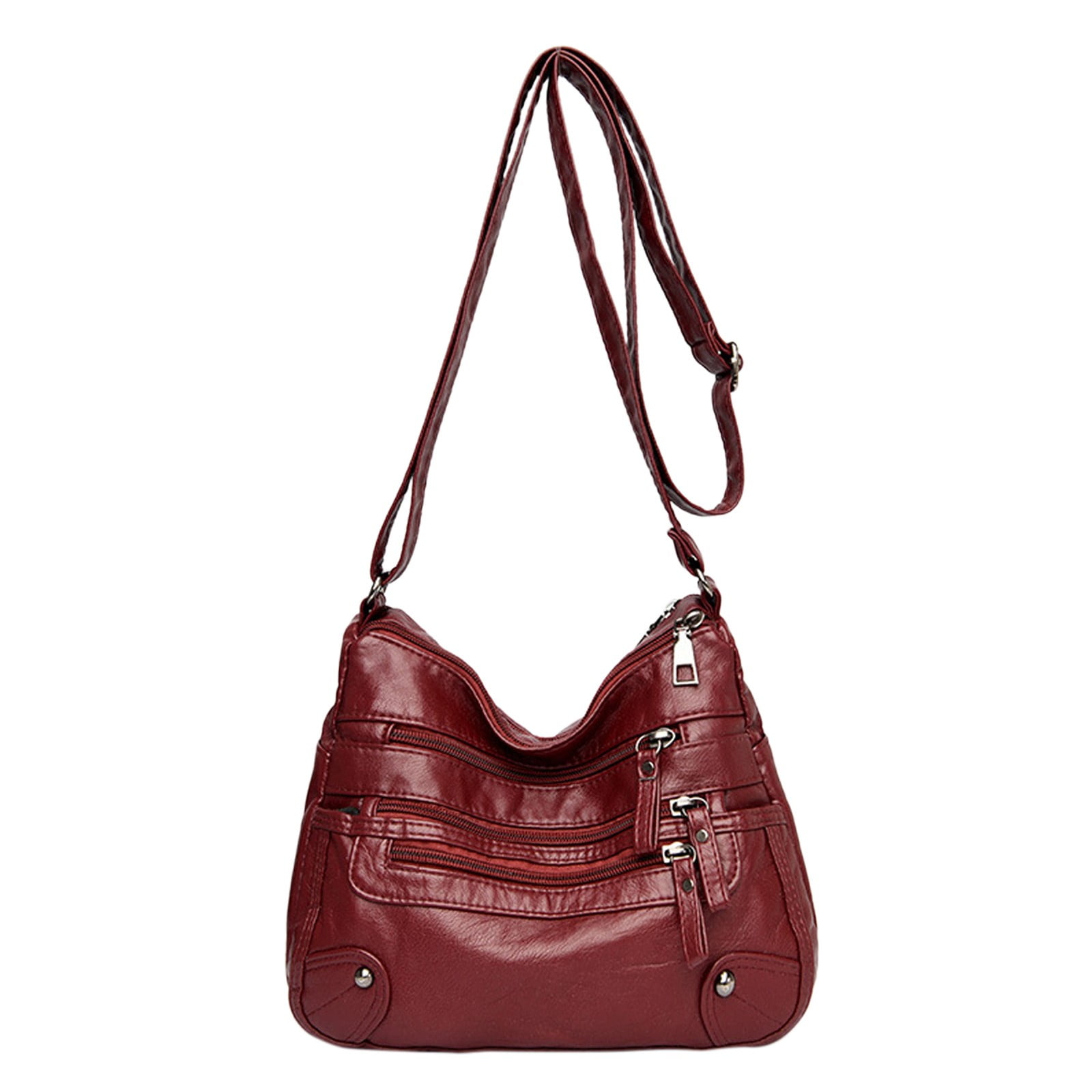 Crossbody Bag for Women Soft Leather Multi Pocket crossbody handbags Large Shoulder Hobo Purses