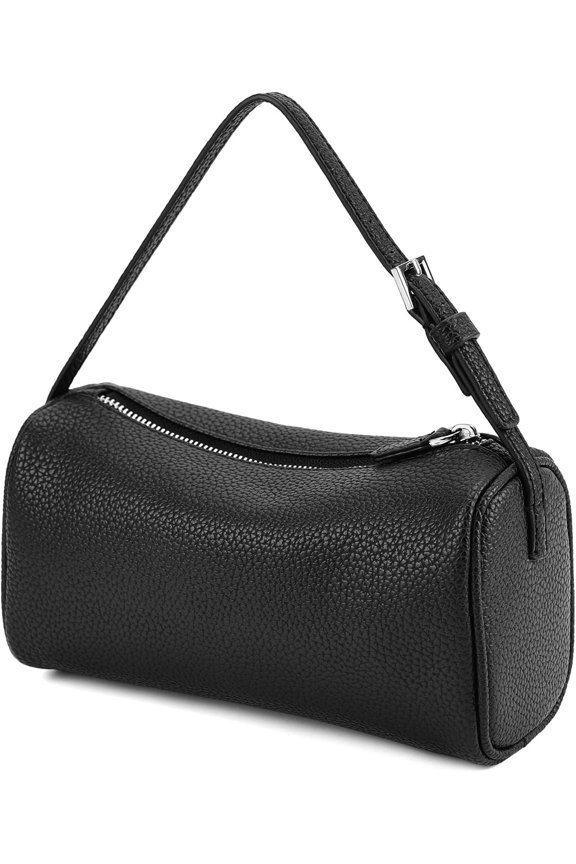 Crossbody Bag for Women Trendy PU Leather Small Barrel Purse Designer Hobo Bags Handbags