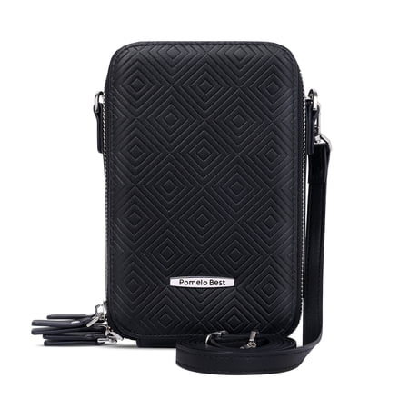 Crossbody Bag for Women with RFID Blocking, Women Wallet with Greek Key Pattern