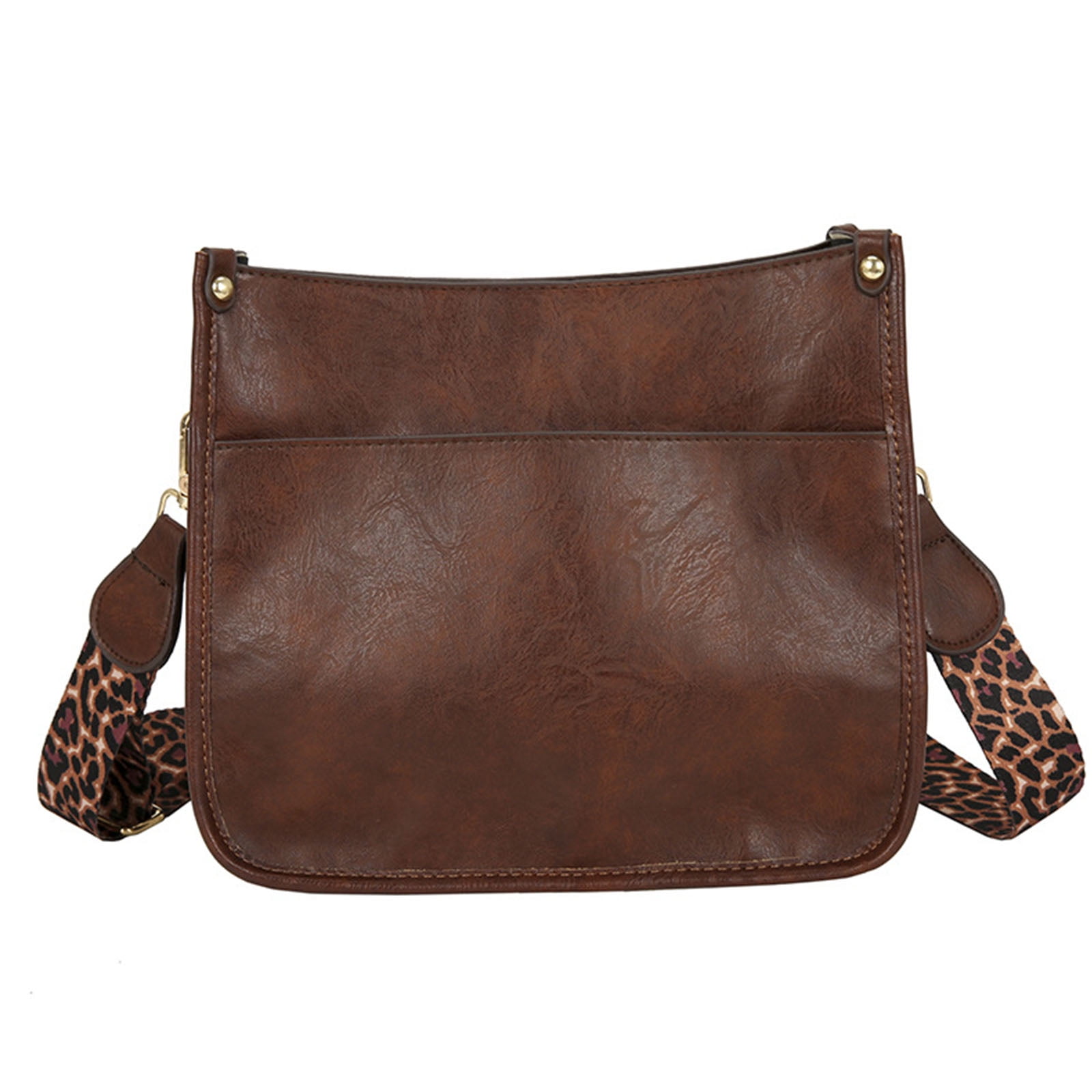 Crossbody / Messenger Bag Strap - Choose Leather Color - 50 Length, 3/4  Wide, #16 U-shape Hooks