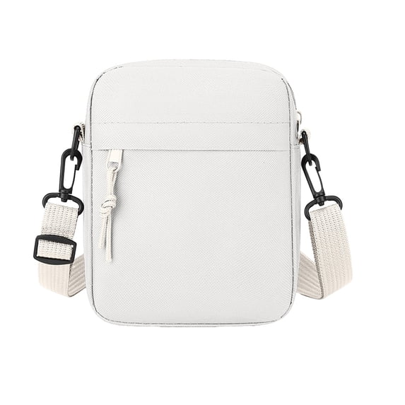 Crossbody Bag with Multiple Zippered Compartments for Sports and Daily Use, Adjustable Strap, 20 x 15 x 6 cm
