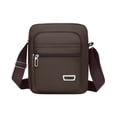 thumbnail image 1 of Crossbody Bag with Multiple Zippered Compartments for Sports and Daily Use - Adjustable Strap, Durable Fabric, 23 x 20 x 7 cm, 1 of 6