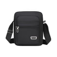 thumbnail image 1 of Crossbody Bag with Multiple Zippered Compartments for Sports and Daily Use - Adjustable Strap, Durable Fabric, 23 x 20 x 7 cm, 1 of 6