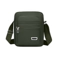 thumbnail image 1 of Crossbody Bag with Multiple Zippered Compartments for Sports and Daily Use - Adjustable Strap, Durable Fabric, 23 x 20 x 7 cm, 1 of 6