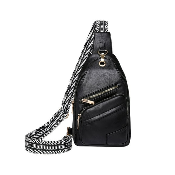 Crossbody Bags Clearance for Women and Men! Rvasteizo Soft Leather Chest Bag Shoulder Fashion Backpack Vintage Chest Casual Bag Crossbody Bag