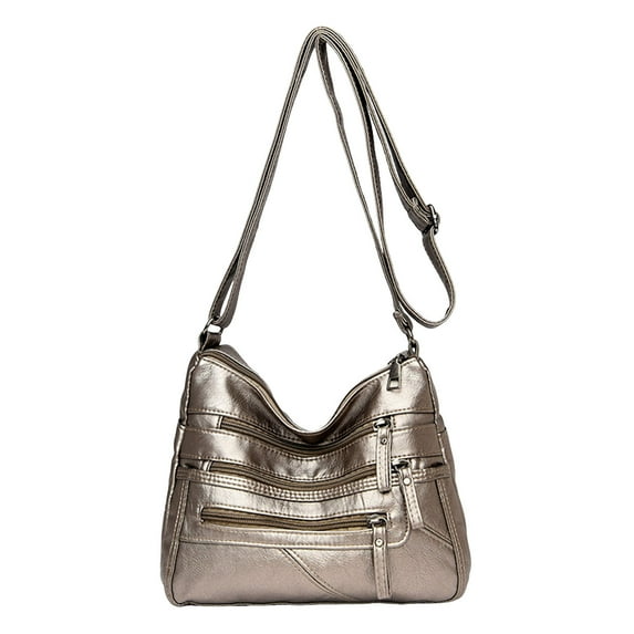 Crossbody Bags For Women Pocketbooks,10in Soft PU Leather Purses and Handbags Multi Pocket Shoulder Bag
