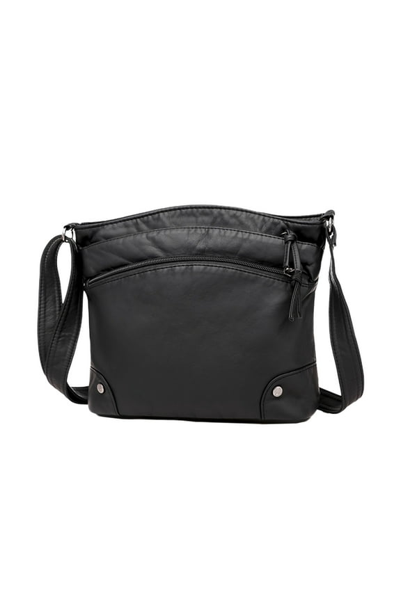 Crossbody Bags For Women Pocketbooks Soft PU Leather Purses and Handbags Multi Pocket Shoulder Bag Purses for Women Lightweight Pocketbook