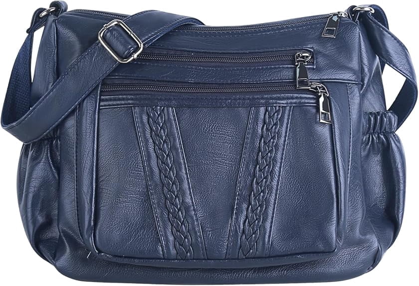 Verstarlin Crossbody Bags For Women Pocketbooks Soft PU Leather Purses and Handbags Multi Pocket Shoulder Bag