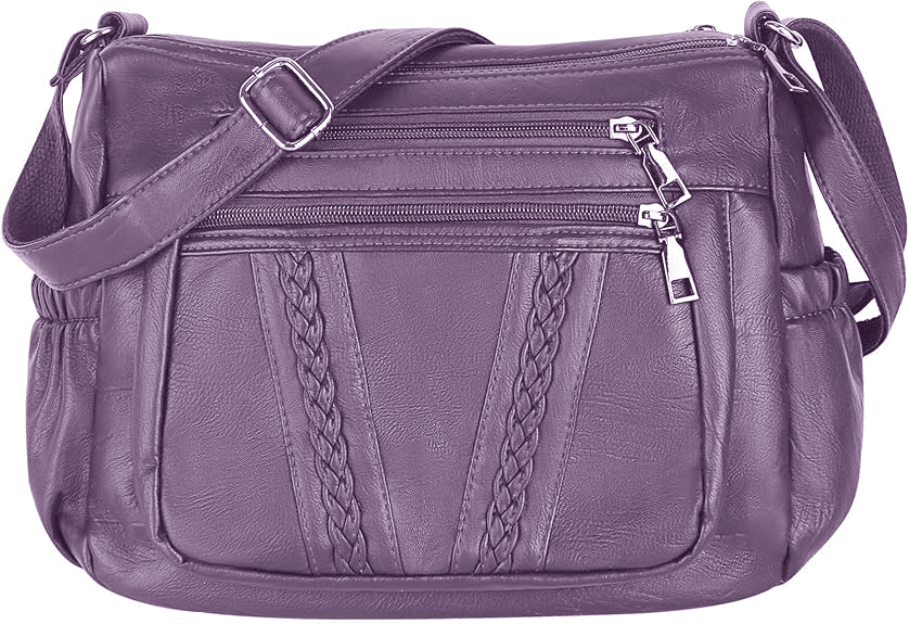 Verstarlin Crossbody Bags For Women Pocketbooks Soft PU Leather Purses and Handbags Multi Pocket Shoulder Bag