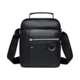 thumbnail image 1 of Crossbody Bags Leather 20 cm x 19 cm x 5 cm Adjustable Strap Lightweight Spacious Shoulder Bag for Travel Work Daily Use, 1 of 6