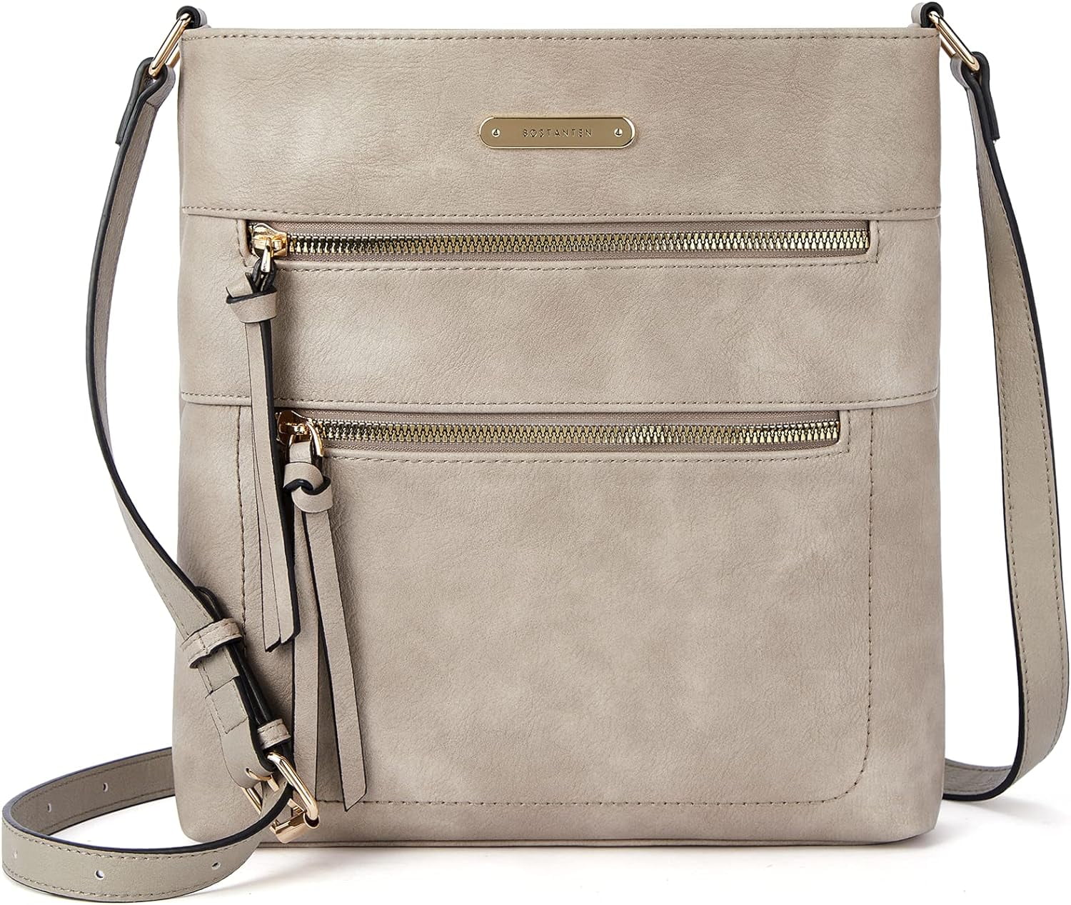 Crossbody Bags Purses for Women Trendy Soft Leather Shoulder Handbags with Adjustable Strap Zipper Pocket Medium