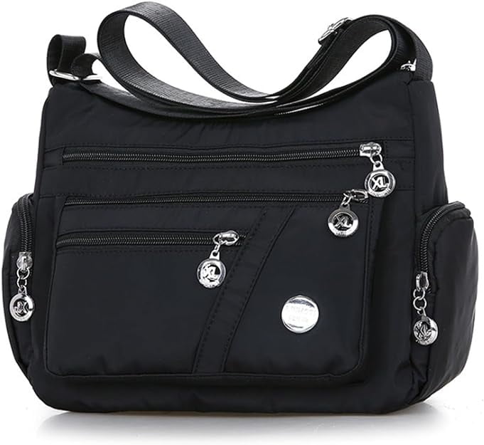 Crossbody Bags for Women, Black Shoulder Bag, Waterproof Outer