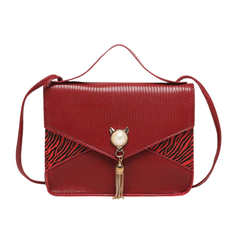 Fashion Ladies Tassel Small Cross body Shoulder Bag with Wide