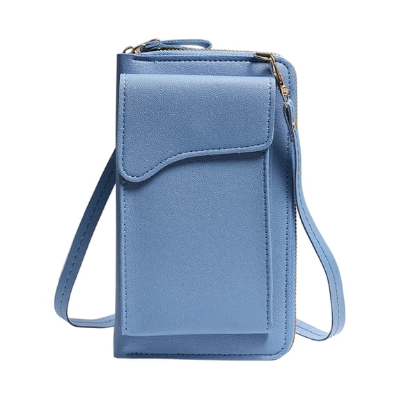 Crossbody Bags for Women, Pu Faux Leather Large Capacity Shoulder Bag with Cardholder, Phone Pouch, Wallet, Waterproof Lightweight Crossbody Purse 7.48"X1.57"X4.53" for Daily Commute, Shopping