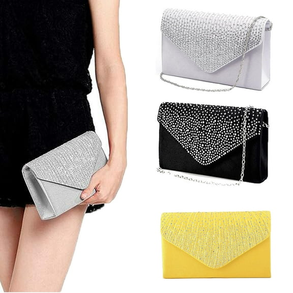 Crossbody Bags for Women, Shoulder Bag for Women, Delicate Elegant Lightweight Sparkling Handbag with Detachable Chain All of Them Make Way for Your Chic and Imppeccable Style, Yellow