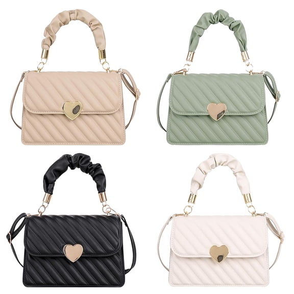 Crossbody Bags for Women, Shoulder Bags, PU Leather Large Volume Fashionable Small Convertible Shoulder Bag with Three Kinds of Collocation Achieve Different Collocation, Green