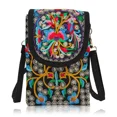 thumbnail image 1 of Crossbody Bags for Women, Small Travel Bag, Canvas Fabric with Polyester Cotton Lining Retro Embroidery Crossbody Cell Phone Bag with Zipper Closure and Peony Embroidery, Red, 1 of 7