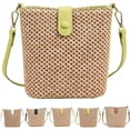thumbnail image 1 of Crossbody Bags for Women, Straw Bags, Summer Beach Vintage Cute Small Shoulder Bag is Easy to Match Outfits to Add Vintage Polish to Your Looks, Green, 1 of 6