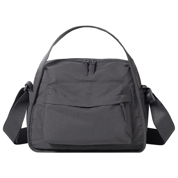 Crossbody Bags for Women Versatile Multi -Pocket Handbag with Zipper Top Handle Shoulder Bag Adjustable Strap for Shopping Work School & Daily Use (Grey)