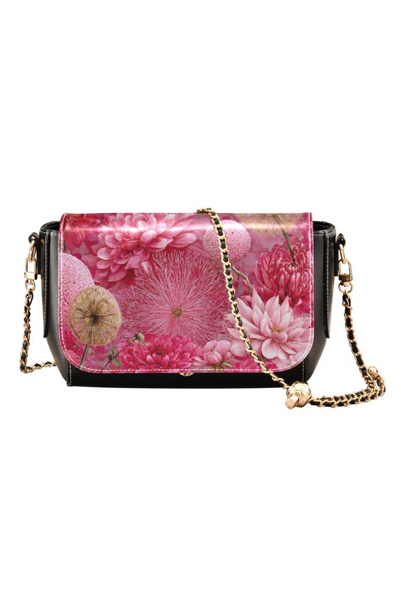Crossbody Bags for Women Casual Lightweight Travel Handbags Red Chrysanthemum and Dandelion