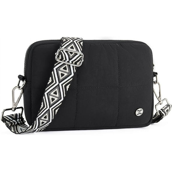 Crossbody Bags for Women Crossbody Purse with Guitar Strap Lightweight Puffer Shoulder Bag for Travel
