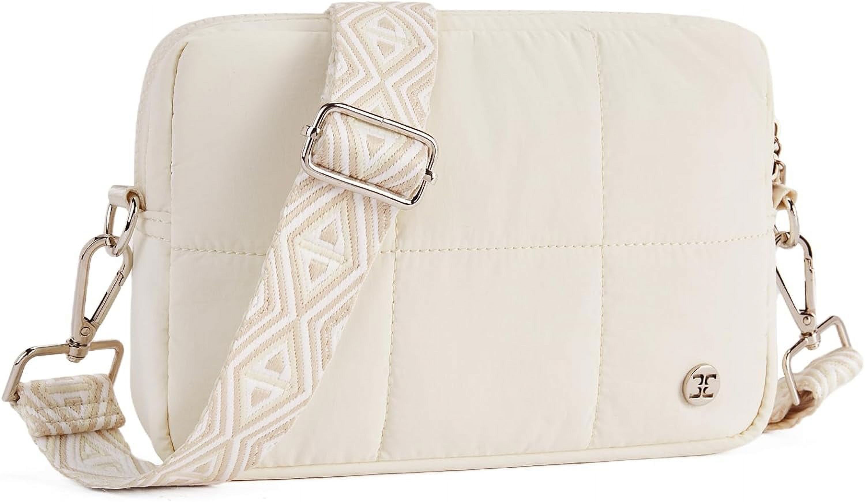 Crossbody Bags for Women Crossbody Purse with Guitar Strap Lightweight Puffer Shoulder Bag for Travel