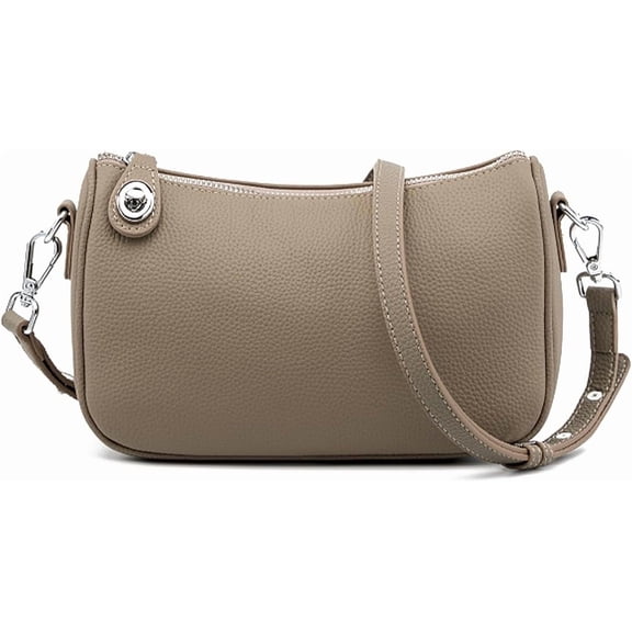 Crossbody Bags for Women, Genuine Leather Shoulder Bag Large Capacity Handbags with Strap