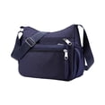 thumbnail image 1 of Crossbody Bags for Women, Large Capacity Nylon Multi-Pocket Lightweight Shoulder Satchel, 9.5x7.9In, Daily Commute Travel, 1 of 6