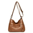thumbnail image 1 of Crossbody Bags for Women Larger Capacity Multi Pockets Adjustable Strap Messenger Shoulder Bags Brown, 1 of 2