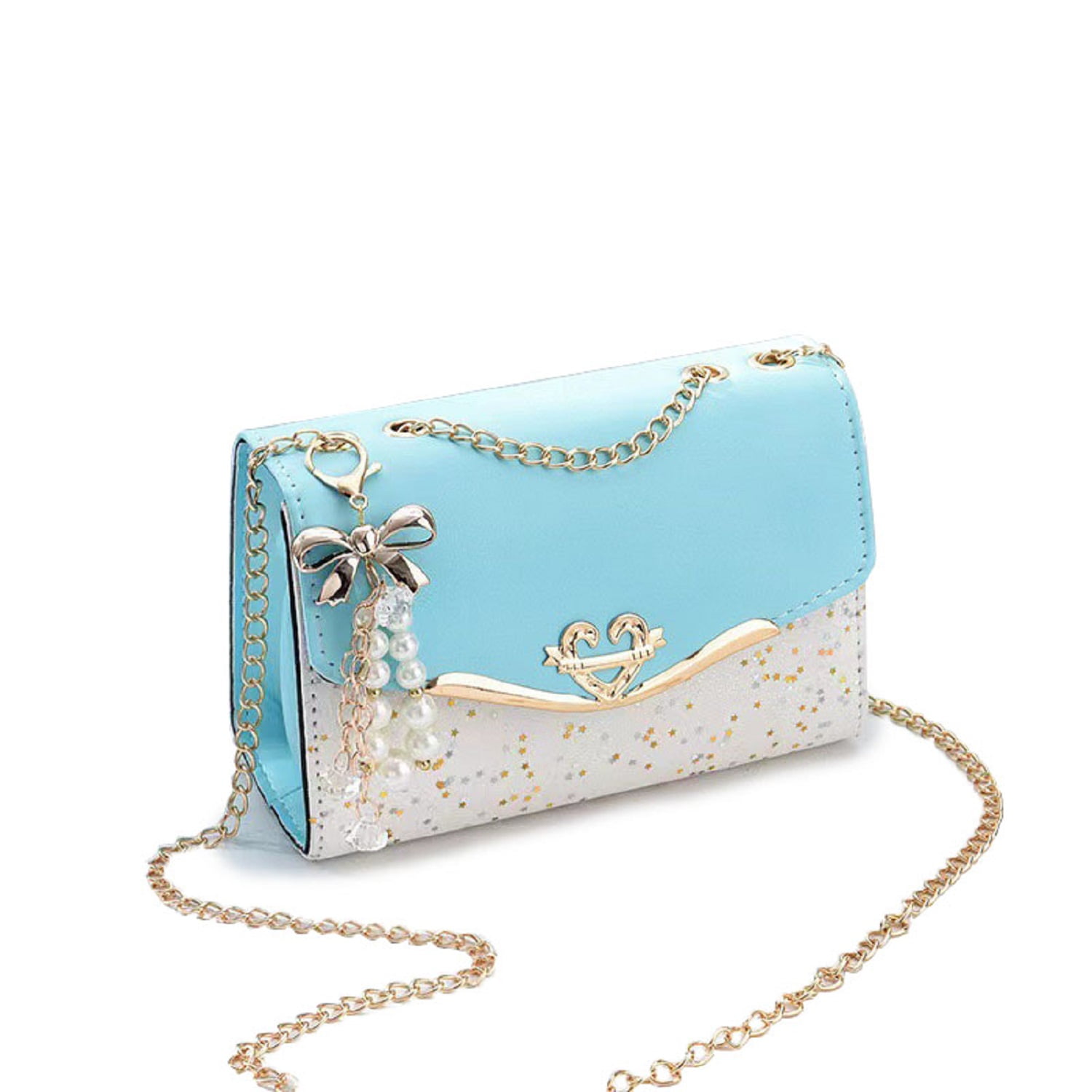 Crossbody Bags for Women Leather Cross Body Purses Cute Fashion Design Handbags Shoulder Bag Small Size, Blue
