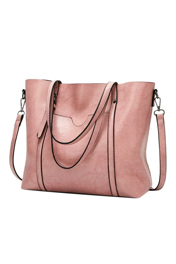 Crossbody Bags for Women Leather Purse and Handbags Retro Large Size g Shoulder Tote Bags Top Handle with Adjustable Strap Red