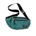 thumbnail image 1 of Crossbody Bags for Women Men Corduroy Fanny Pack Oversize Shoulder Purse Cute Belt Bum Sling Bag for Travel Running with Multi Compartment Green, 1 of 6