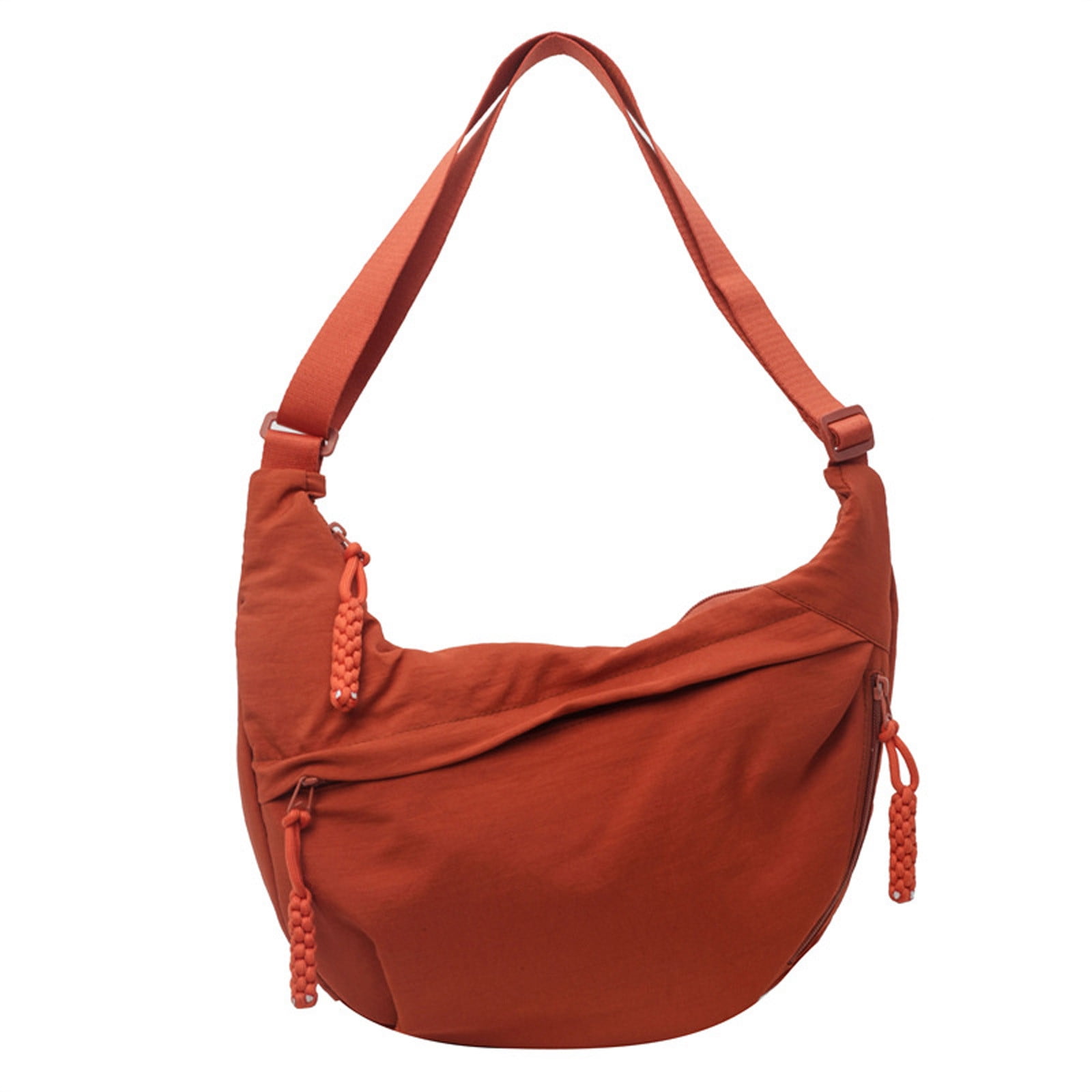 ☆ ☆ Unisex Sling Nylon Crossbody Hobo Bag 4K309 Crossbody Bags for Women Men, Crescent Crossbody Bag Nylon