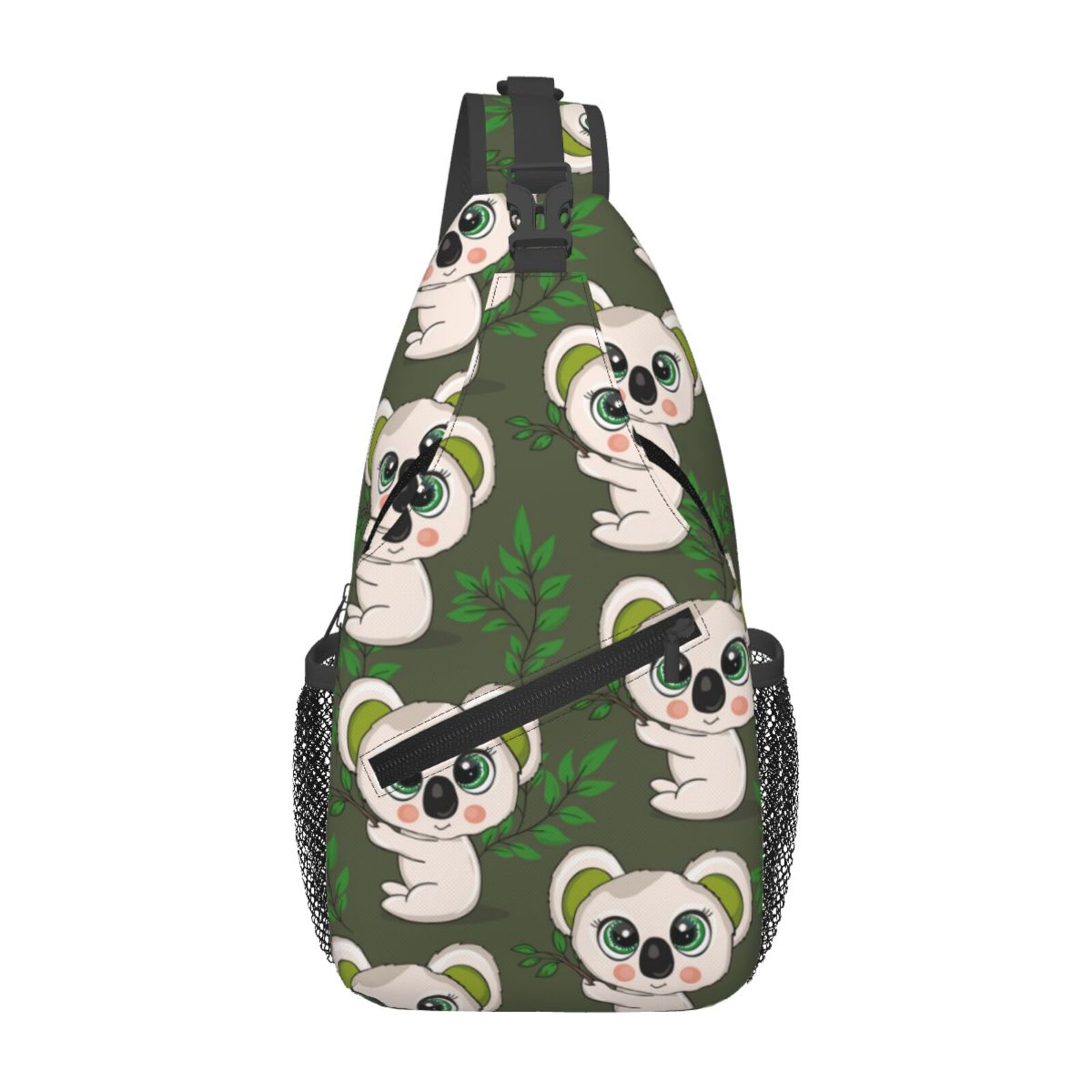 Bamboo Koala Pattern Print Crossbody Bags