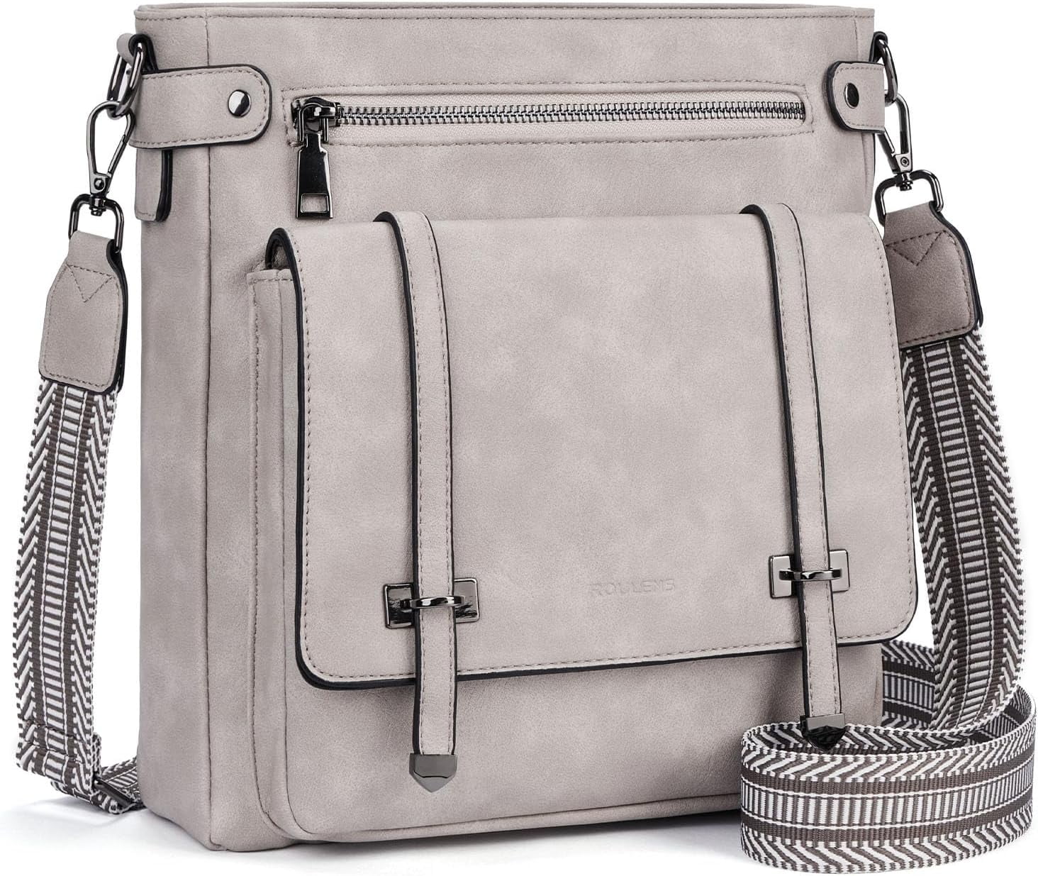 Crossbody Bags for Women,Multi Pocket Crossbody Purses Vegan Leather
