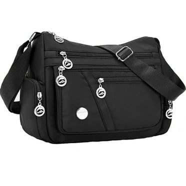 Crossbody Bags for Women, Multiple Pockets Shoulder Bag, Ladies  Purses Fashion Handle Satchel - Black