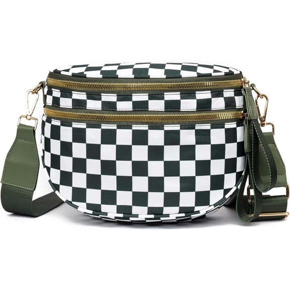 Crossbody Bags for Women Nylon Fanny Packs Cross Body Bag for Woman Belt Bum Bags Sling Bag Crossbody Purses for Women Mom Purse Fashion Waist Packs