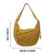 thumbnail image 1 of Crossbody Bags for Women Nylon Large Slouchy Shoulder Bag with Multiple Pockets 38 x 33 cm, 1 of 7