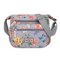 thumbnail image 1 of Crossbody Bags for Women Nylon Shoulder Bag with Floral Printed Multi-Pocket Purses and Handbags Large Capacity with Adjustable Strap Gray, 1 of 4