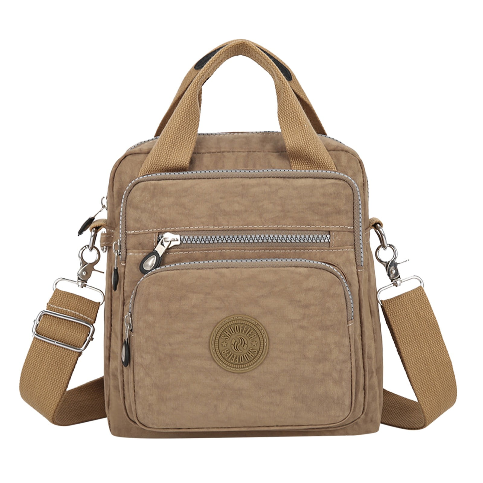 Crossbody Bags for Women Nylon Travel Multi Pocket Cross Body Messenger Purses Top Handle Shoulder Handbags