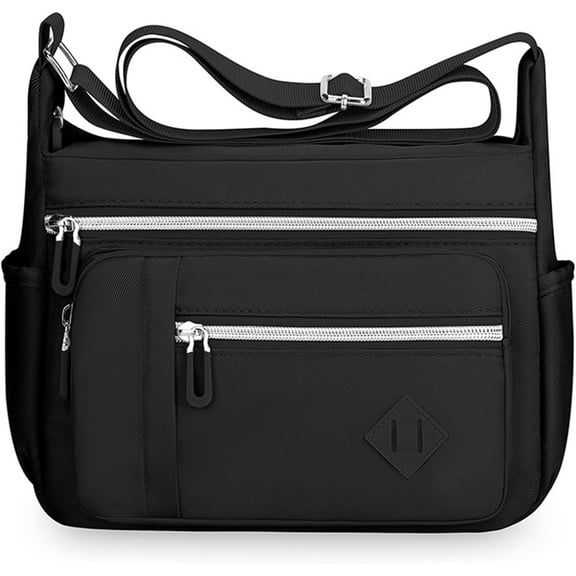 Crossbody Bags for Women Nylon Waterproof Shoulder Purse Messenger Bag Ladies Multiple Pockets Bag for Travel
