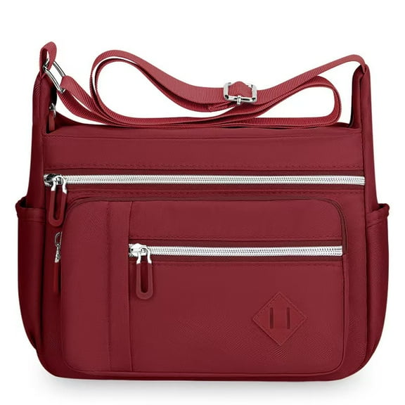 Crossbody Bags for Women Nylon Waterproof Shoulder Purse Messenger Bag Ladies Multiple Pockets Bag for Travel