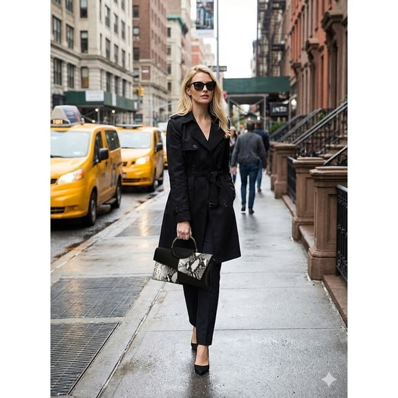 Crossbody Bags for Women, PU Leather Croc Embossed Clutch Purse with Metal Handle, Elegant Evening Tote Bag