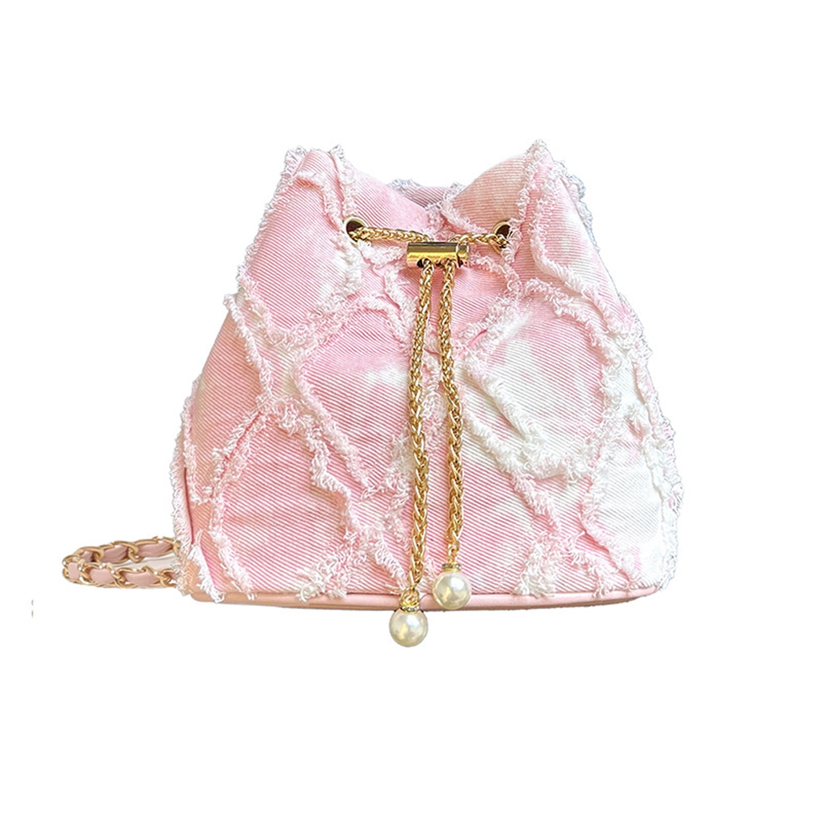 Crossbody Bags for Women Small Drawstring Bucket Purses Handbags Fashion Shoulder Bag Trendy