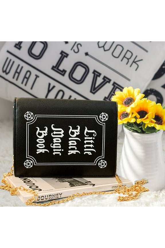 Crossbody Bags for Women Small Letter Print Shoulder Bag Goth Style Purse for Women